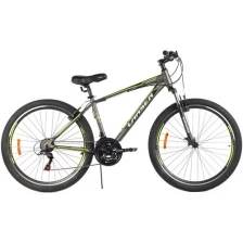 Велосипед Larsen Avantgarde 27,5" 21ск, графитовый/салатовый рама 15