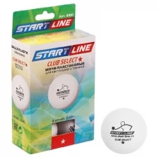 Мячи для настольного тенниса Start Line 1* Club Select 40+ Plastic x6 White 8331