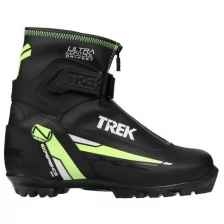 Ботинки лыжные Trek Experience1 черный (лого зеленый неон) р.37 Trek 7149352