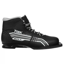 Ботинки лыжные TREK Soul NN75 ИК (черный, лого серый) р. 35 4072955