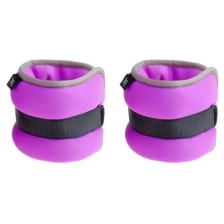ONLITOP Утяжелитель неопреновый 1 кг (вес пары 2 кг), цвет фиолетовый