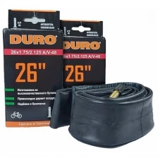 Велосипедная камера в комплекте 26" DURO 26х1,75/2,125 А/V-48 двойной обод/DHB01008 (2 шт.)